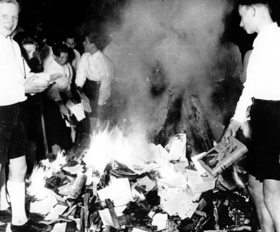 Hitler Youth Burn Books 1938