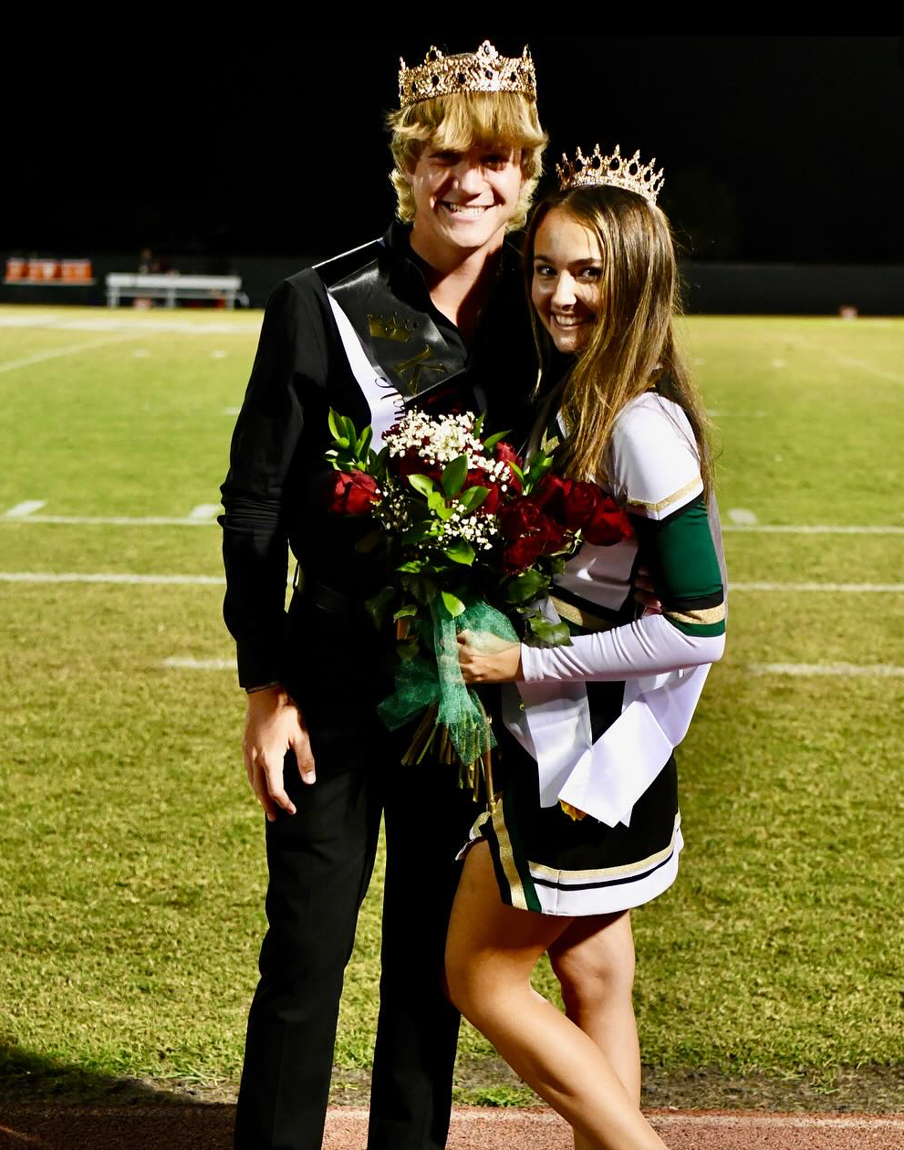 Homecoming King and Queen, Connor Shea and Kaleigh Kouloheras