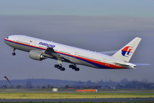 Malaysia Airlines Boeing 777-200ER (9M-MRO) taking off at Roissy-Charles de Gaulle Airport (LFPG) in France.