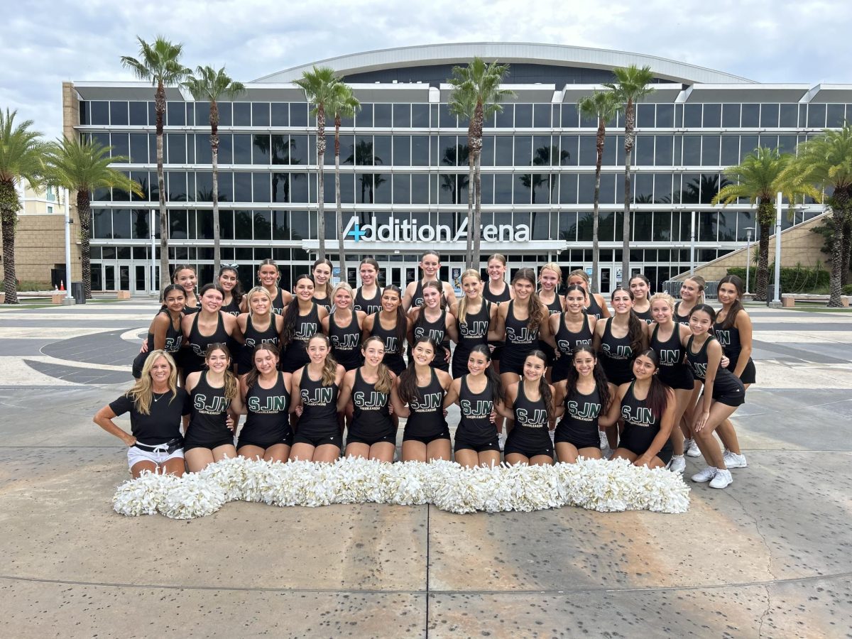 SJN Cheerleaders on the first day of camp! 